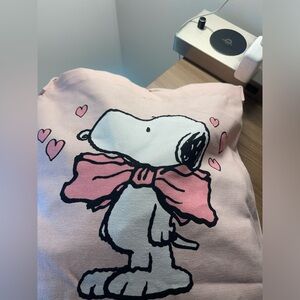 Pink Snoopy Tote Bag